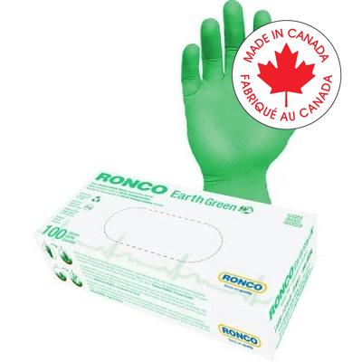 Gloves-Examination, Biodegradable Nitrile, Green Med 100/Bx - 939M