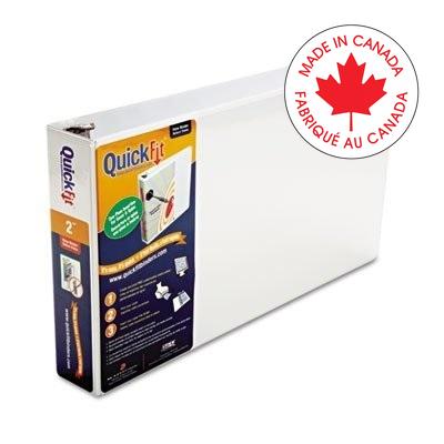 Binder-Quickfit View, 11X17 2" Locking Angle-D, White - 94030