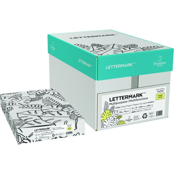 Paper-Lettermark Colors 11X17 20Lb Canary - 94293