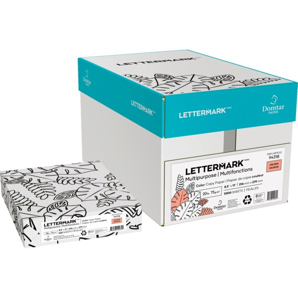 Paper-Lettermark Colors Letter 20Lb Salmon - 94318