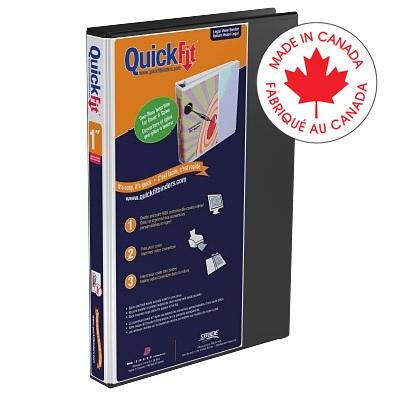 Binder-Legal, Portrait Quickfit 1" D-Ring Black - 95011P