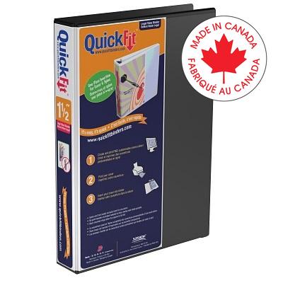 Binder-Legal, Portrait Quickfit 1.5" D-Ring Black - 95021P
