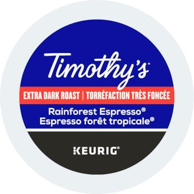 Coffee-K Cup Timothy'S Rainforest Espresso X-Bold (06766) - 96-06766
