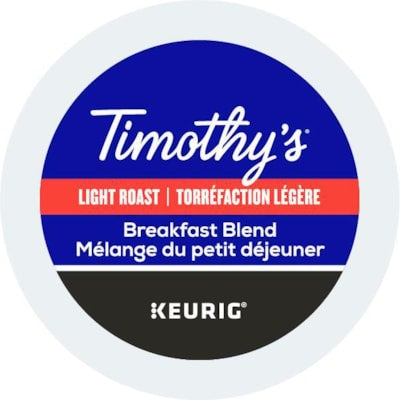 Coffee-K Cup Timothy'S Breakfast Blend Light Roast (06771) - 96-06771
