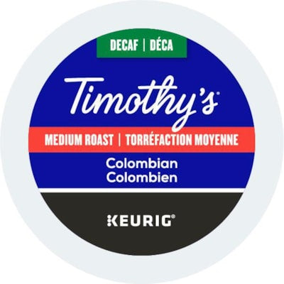 Coffee-K Cup Timothy'S Decaf Colombian (06775) - 96-06775