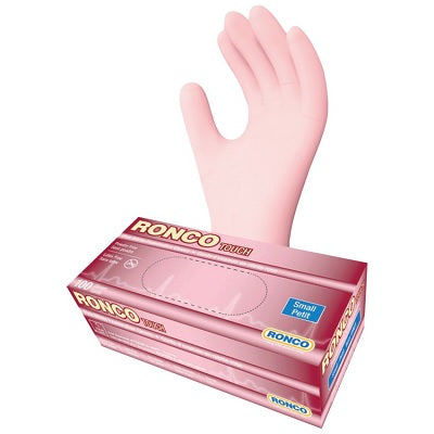 Gloves-Examination, Touch Nitrile, Pink Small 100/Box - 961