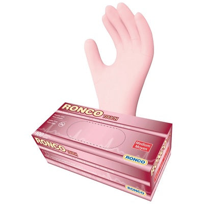 Gloves-Examination, Touch Nitrile, Pink Medium 100/Box - 971