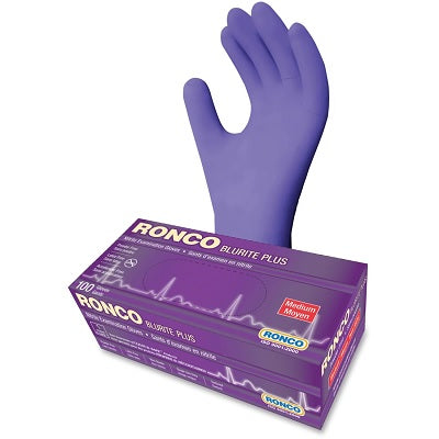 Gloves-Examination, Blurite Plus, Violet Medium 100/Box - 976