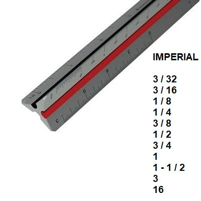 Scale-Triangular Inch 12In. Div.31 Architect - 98718-31BK