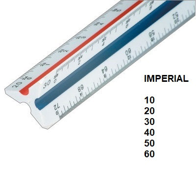 Scale-Triangular Inch 12In. Div.34 Engineers - 98718-34BK