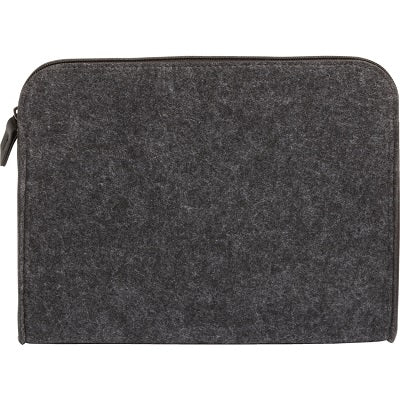 Pouch-Felt Zip Pocket, Medium, Charcoal/Black - 99877