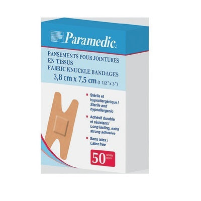 Bandages-Paramedic Fabric, Knuckle 50/Box - 999-0323-50