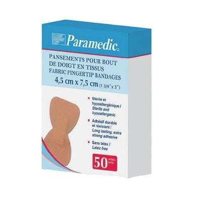 Bandages-Paramedic Fabric, Fingertip 50/Box - 999-0324-50