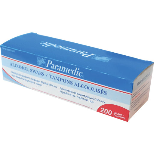 Swabs-Paramedic Alcohol, First Aid, 200/Pack - 999-0462
