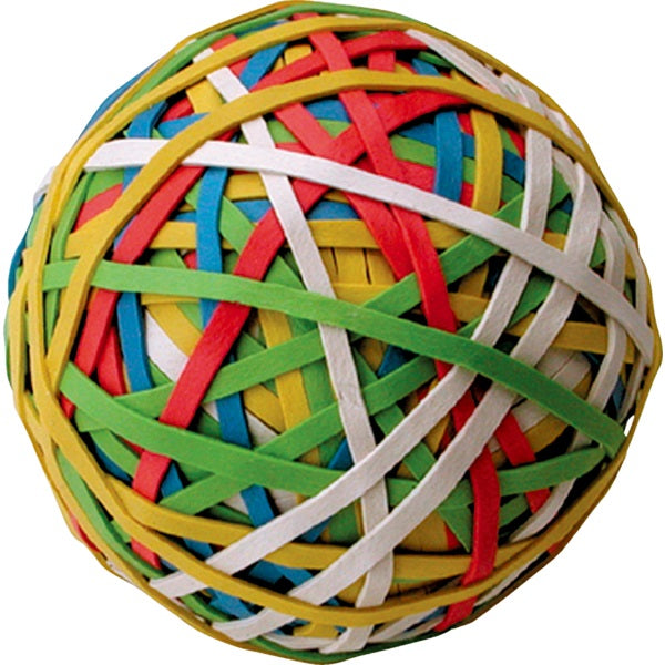Rubber Band Ball-Multicolour Approximately 275 Bands - A7072155