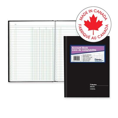 Account Book-Hard, 112 Page White 10.25X7-11/16 3 Column - A82-03