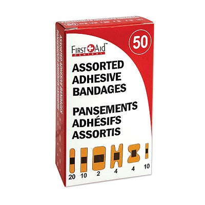Bandages-First Aid Central, Assorted 50/Pk - AAB50