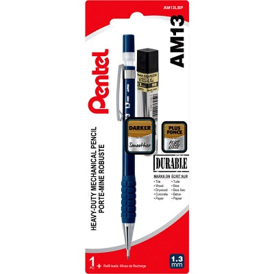 Pencil-Mechanical, Heavy-Duty 1.3Mm, Plus 1Tb Refill Lead - AM13LBP