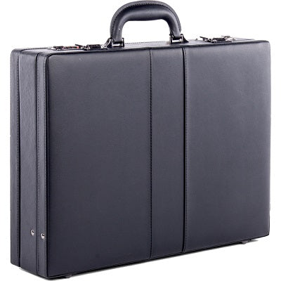 Attache Case-Bugatti 17.3", Dual Combination Locks, Black - ATC2030-BLACK
