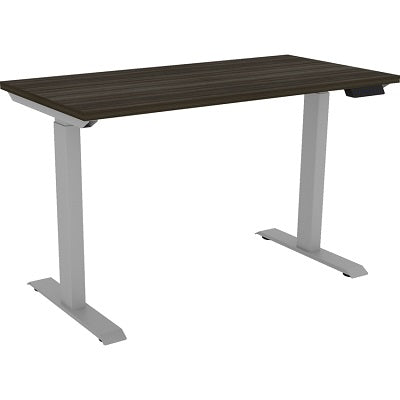 Desk-Athena, 2-Leg Height Adjustable 48"X24" Grey Dusk - ATH-2448TBL-2L-GD-SL