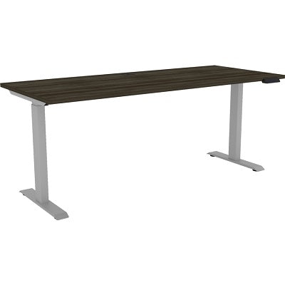 Desk-Athena, 2-Leg Height Adjustable 72"X30" Grey Dusk - ATH-3072TBL-2L-GD-SL