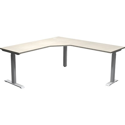 Desk-Athena, 3-Leg Lshape Height Adjustable 71X71 Winterwood - ATH-7272ETBL-3L-WW-SL