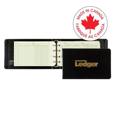 Ledger Outfit-Stiff 6-1/4X9-3/4 Black - B055