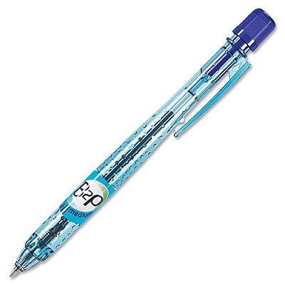 Pen-Retractable, Bottle To Pen Ballpoint, Medium Blue - BG-BPB2P-M-BE