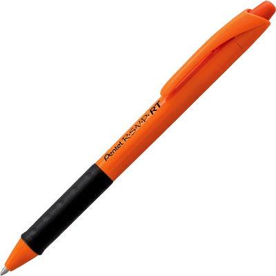 Pen-Retractable, R.S.V.P. Safety, 1.0Mm Orange Barrel, Black - BK93HDF-A
