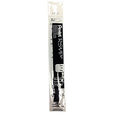 Pen Refill-R.S.V.P. Ballpoint, Fine Black, 2/Pack - BKL7-A