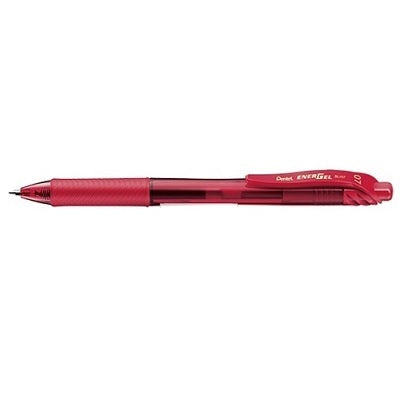 Pen-Retractable, Energel X Gel  Roller, 0.7Mm Red 12/Bx - BL107-B