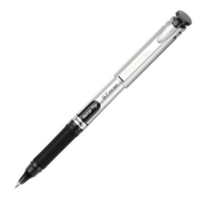 Pen-Roller, Energel Metal Tip 0.7Mm Black 12/Bx - BL17-A