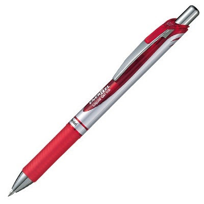 Pen-Retractable, Energel Gel Roller, 0.7Mm Red - BL77-B