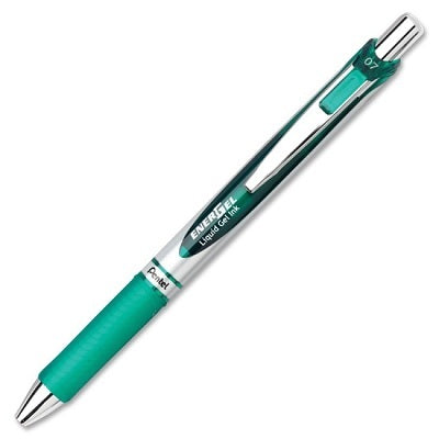 Pen-Retractable, Energel Gel Roller, 0.7Mm Green - BL77-D