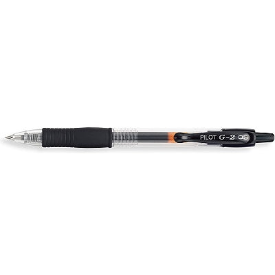 Pen-Retractable, G-2 Gel Roller, 0.5Mm Black - BLG2-5-BK