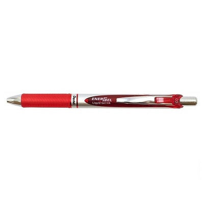 Pen-Retractable, Energel Gel Roller, 0.3Mm Red - BLN73-B