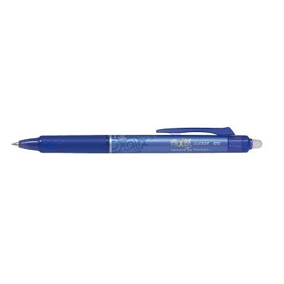 Pen-Retractable Frixion Clicker Erasable Gel 0.5Mm Blue - BLRT-FR5-BE