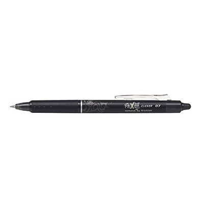 Pen-Retractable Frixion Clicker Erasable Gel 0.7Mm Black - BLRT-FR7-BK
