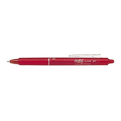 Pen-Retractable Frixion Clicker Erasable Gel, 0.7Mm Red - BLRT-FR7-RD