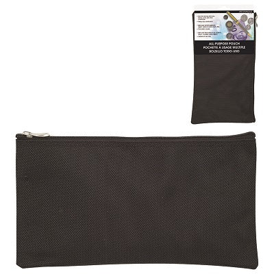 Pouch-All Purpose, Zippered Nylon, Black - BP0798B