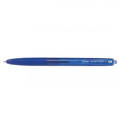 Pen-Retractable, Super Grip-G Ballpoint, Fine, Blue 12/Bx - BPGG-8R-F-BE