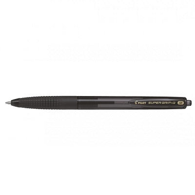 Pen-Retractable, Super Grip-G Ballpoint, Medium, Black 12/Bx - BPGG-8R-M-BK