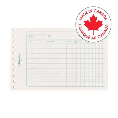 Ledger Sheets-White 5.5X8.5  Bilingual - BS55