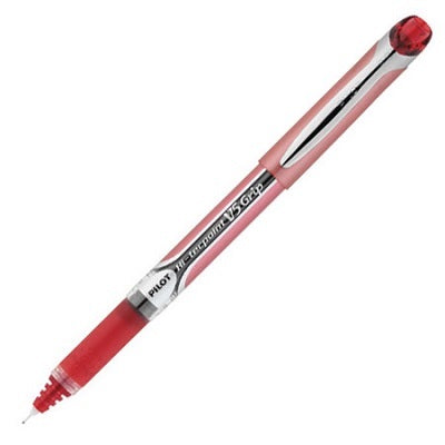Pen-Roller, Hi-Tecpoint Grip Liquid Ink, 0.5Mm Red - BXGPN-V5-RD