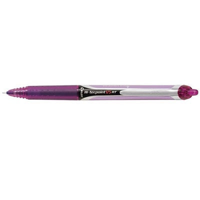 Pen-Retractable, Hi-Tecpoint Rt Roller, 0.5Mm Violet - BXRT-V5-PE