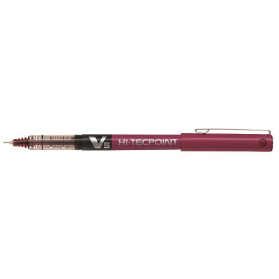 Pen-Roller, Hi-Tecpoint Liquid Ink, 0.5Mm Dark Red - BXV5-DR