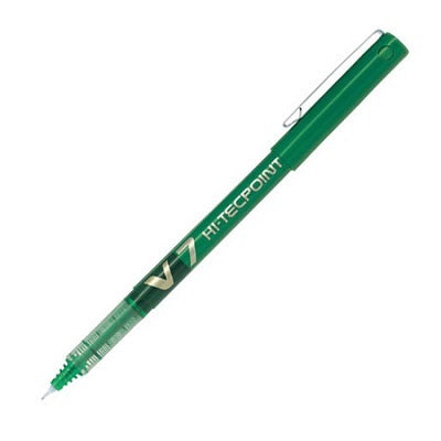 Pen-Roller, Hi-Tecpoint Liquid Ink, 0.7Mm Green - BXV7-GN