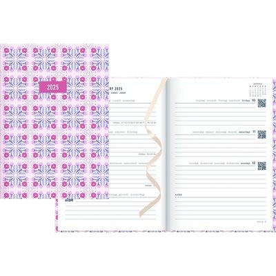 Planner-Weekly, Morocco 8-1/4X5-7/8 Pink  2025 - C082494