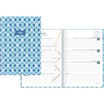 Planner-Weekly, Morocco 8-1/4X5-7/8 Blue  2025 - C082495