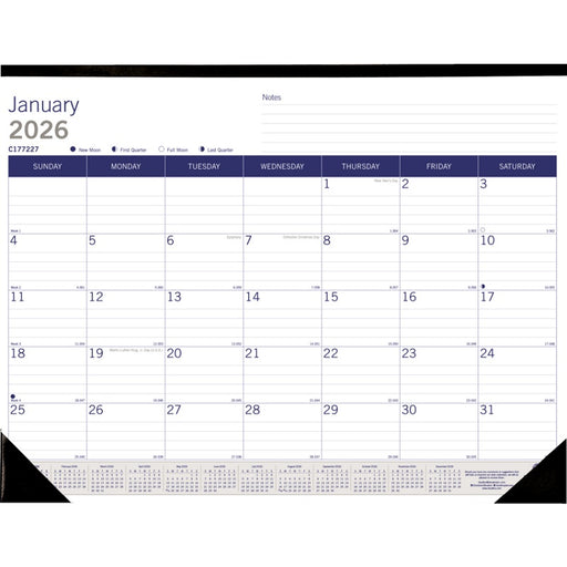 Calendar Pad-Desk, Monthly Duraglobe 22X17 English 2025 - C177227